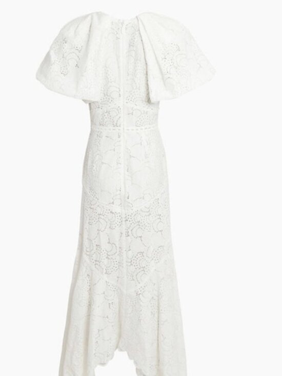 ACLER Cookes White Lace High-Low Dress US 6 - Picture 3 of 8